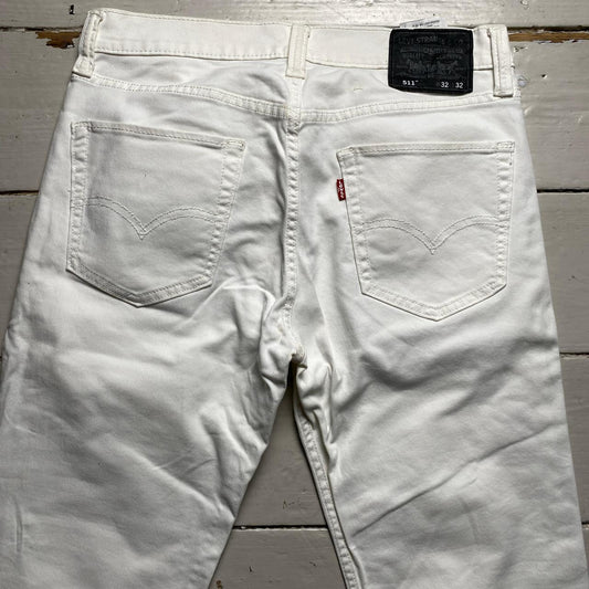 Levis 511 White Slim Jeans