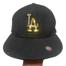 New Era LA Dodgers Black and Gold Fitted Hat