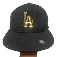 New Era LA Dodgers Black and Gold Fitted Hat