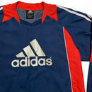 Adidas Vintage y2k Shell Windbreaker Jacket Training Jumper Navy Red and White (S)