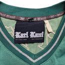 Karl Kani Kane Inglewood Vintage y2k 90’s Green and Blue Jersey (XL)