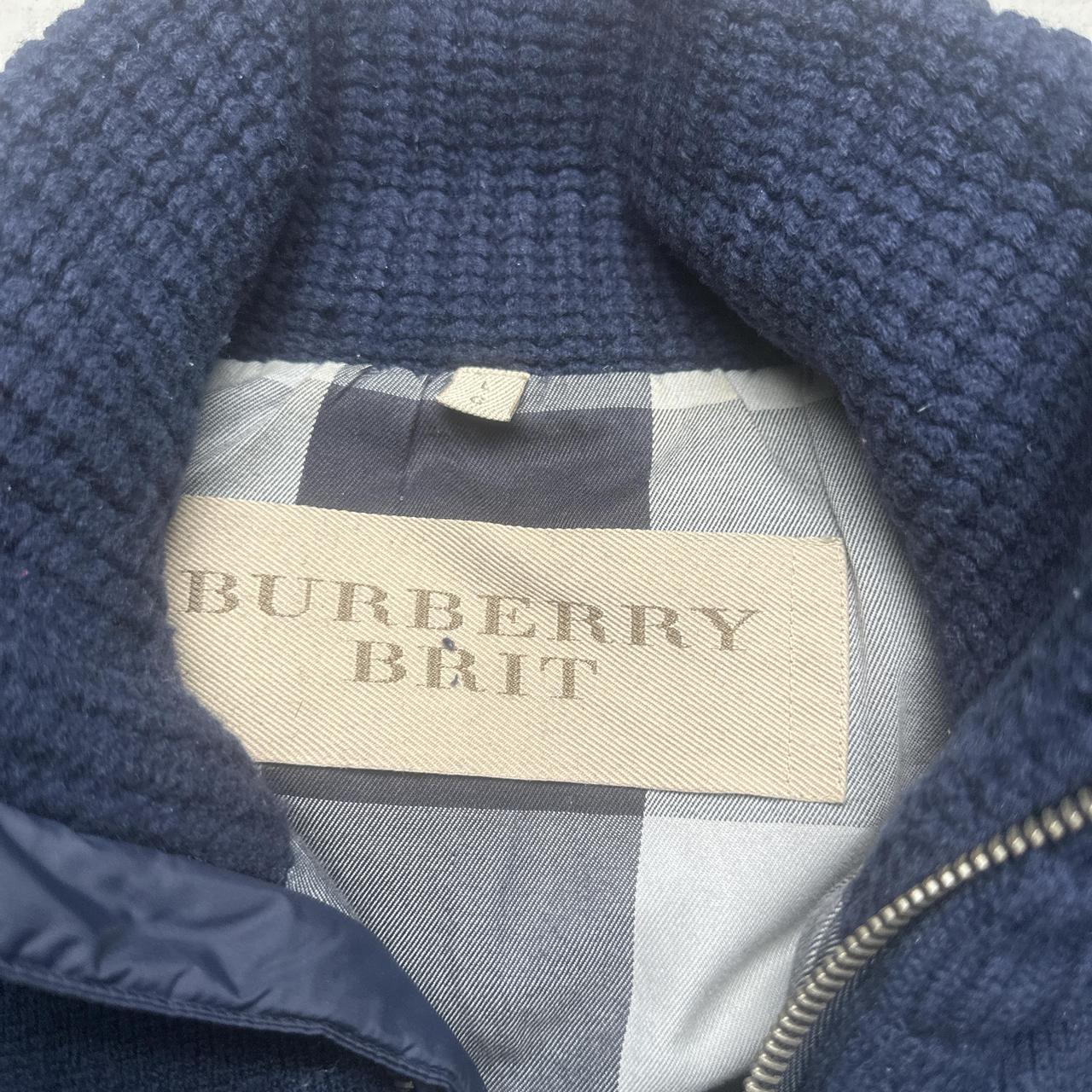 Burberry Brit Navy Knit Puffer Jacket