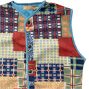 Paco Vintage 90’s Multi Coloured Towelling Patchwork Gilet Vest (M)