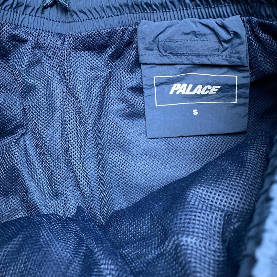 Palace Navy and White Nylon Shell Trackpant Bottoms (S)