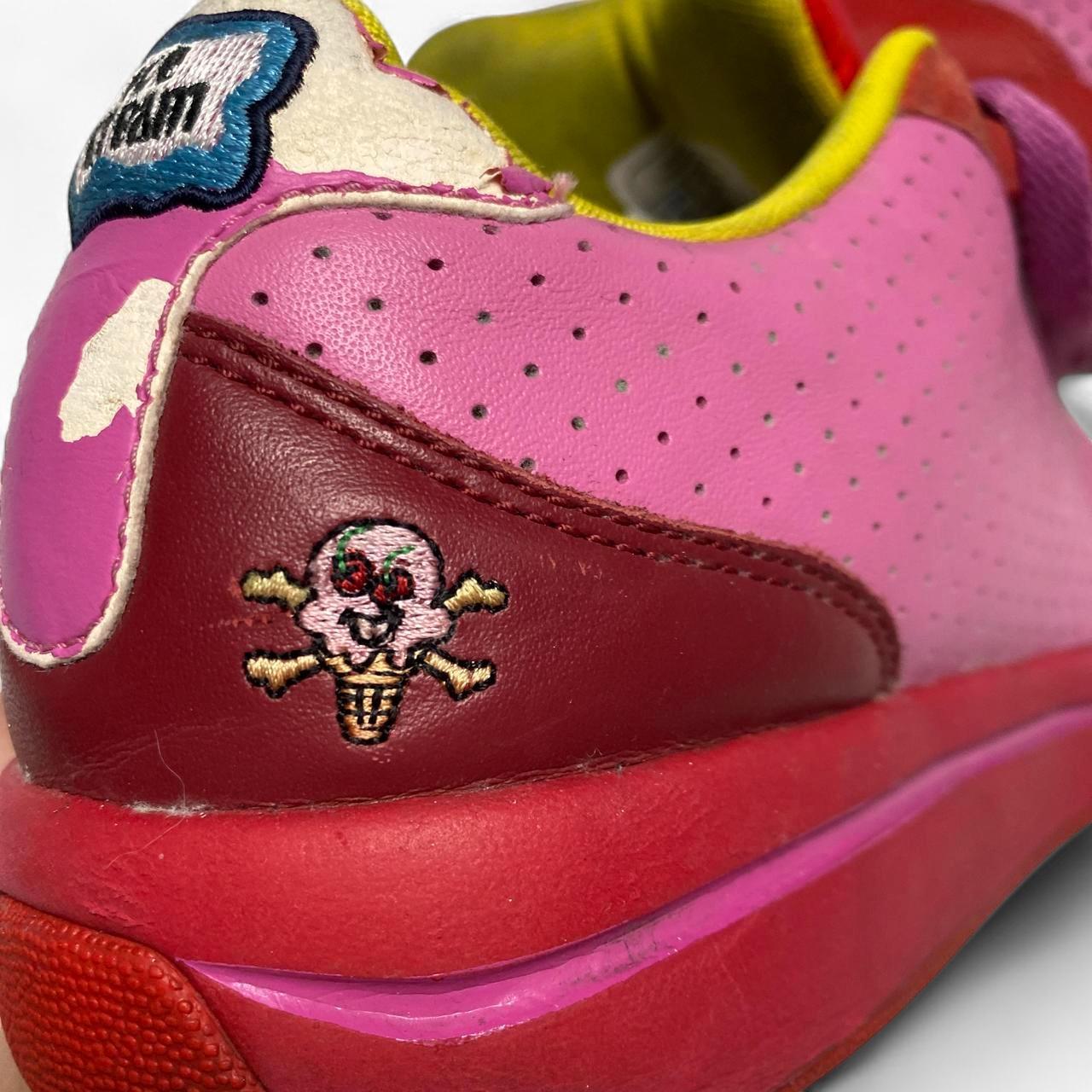 Ice Cream Board Flip Reebok Vintage 2005 Pink and Red Low Trainers (UK 8)
