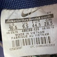 Nike Air Force 1 Navy Blue Suede and Gum Sole (UK 9.5)