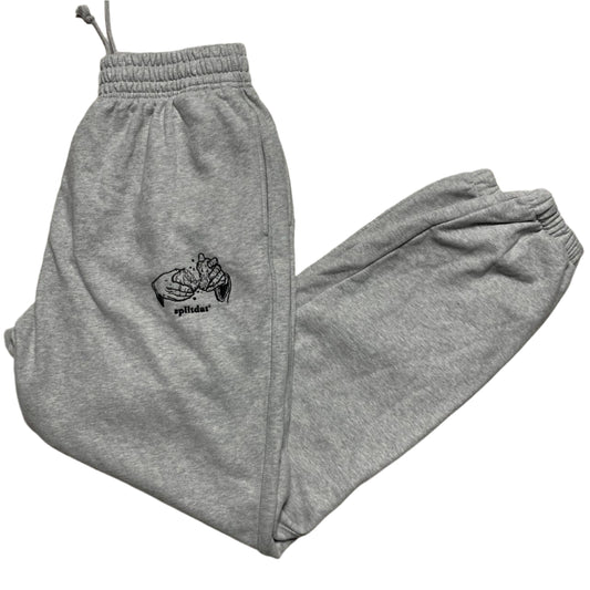 Split Dat Grey and Black Baggy Joggers (L)