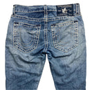 True Religion Geno Super T Light Blue White Stitch Stonewash Jeans (34W)