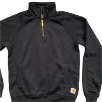 Carhartt Black and White Patch Quarter Zip Jumper (S)