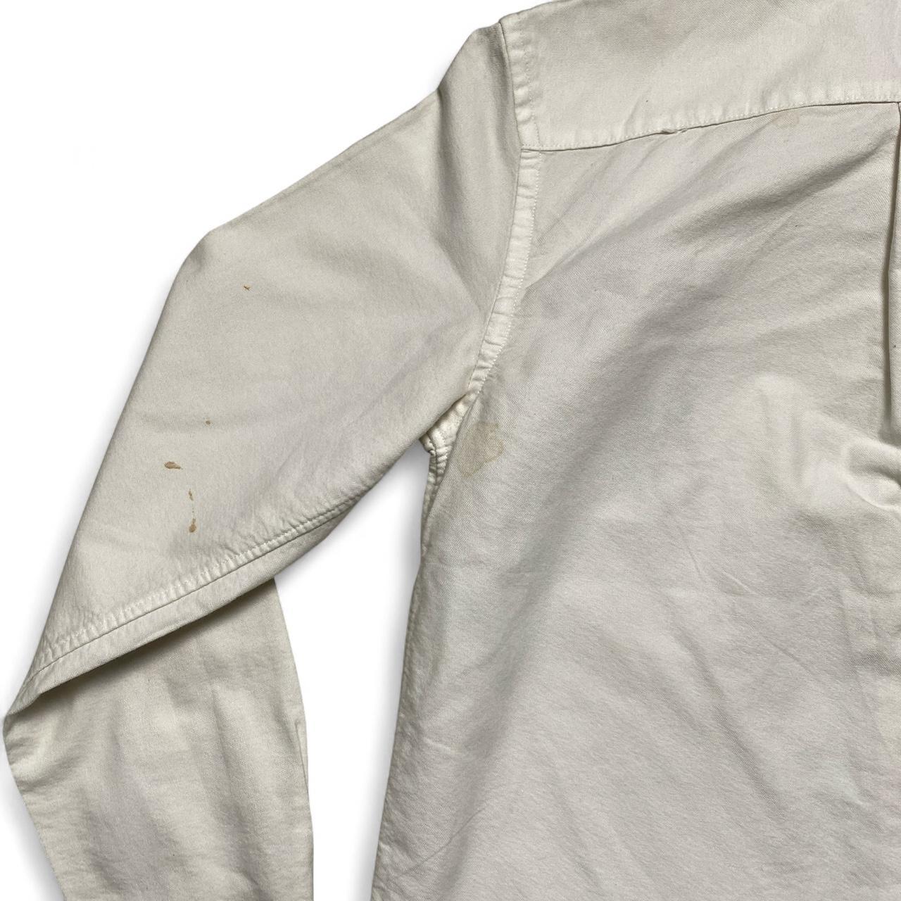 Polo Ralph Lauren Womens Big Pony White and Brown Long Sleeve Shirt (16)