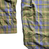 Supreme Plaid Checked Shirt Green Pink and Blue (L)