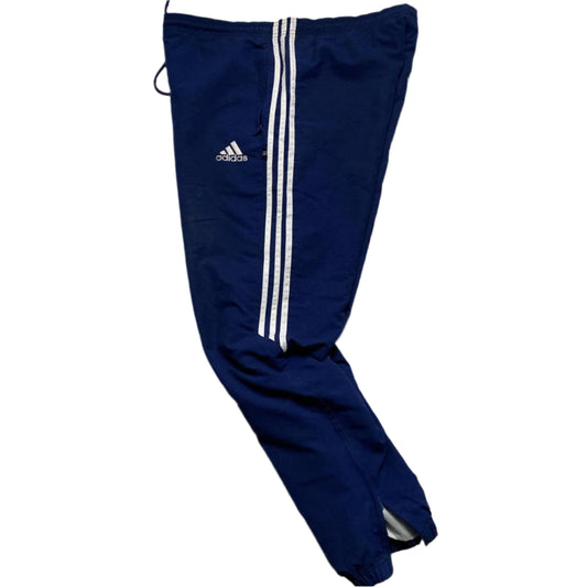 Adidas Navy and White Shell Trackpant Bottoms (L)