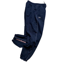 Umbro Navy and Red Shell Trackpant Bottoms (L)