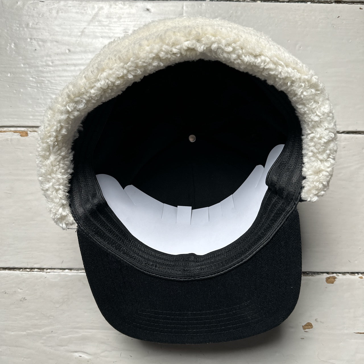 Swoosh Black Dog Ear Trapper Hat