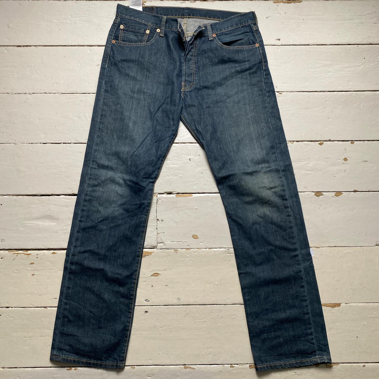 Levis 501 Navy Baggy Jeans