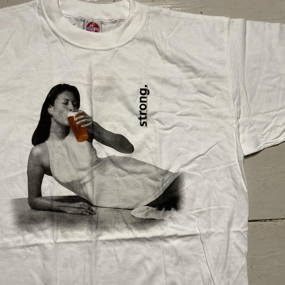 Boddingtons Gold Manchester Strong Beer 90’s Vintage T Shirt (XL)