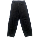 A1 Denim Soho Yacht Club Black and White Cargo Baggy Carpenter Jeans (W 30)