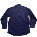 Lacoste Navy Green Croc Corduroy Shirt (L)