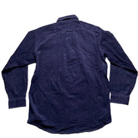 Lacoste Navy Green Croc Corduroy Shirt (L)