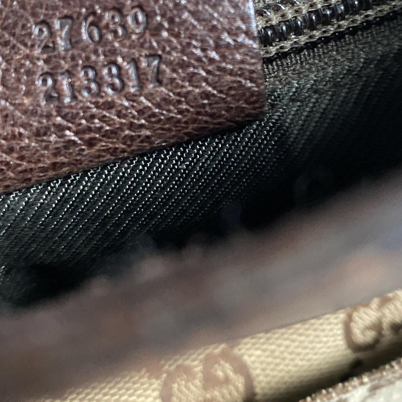 Gucci GG Monogram Brown Canvas Pouch Bag