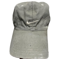 Nike Grey Khaki and White Swoosh Cap