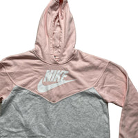 Nike Womens Pink White and Grey Hoodie (S)