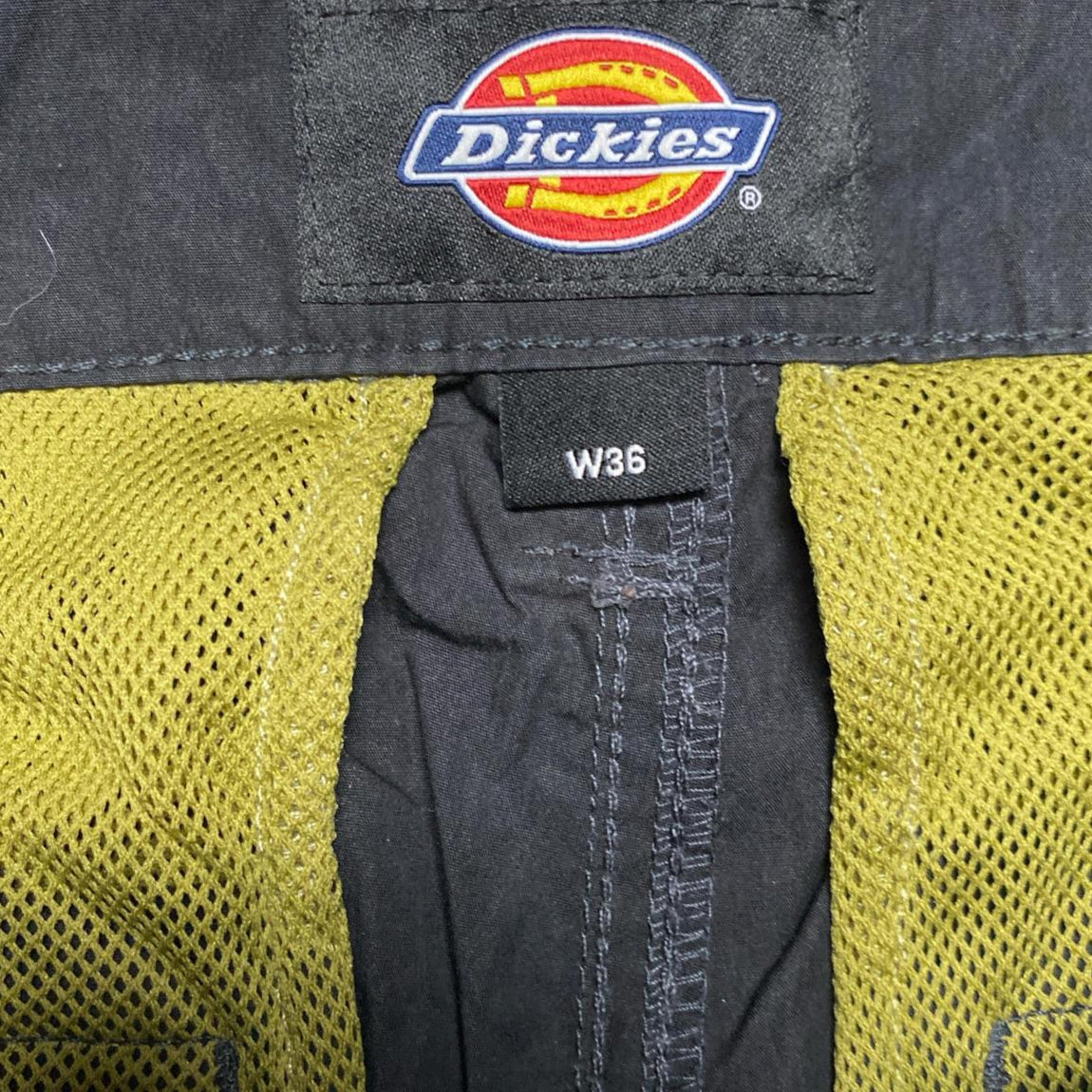 Dickies Black Cargo Windproof Shell Trackpant Baggy Bottoms and Shorts 2 in 1 (W 34)