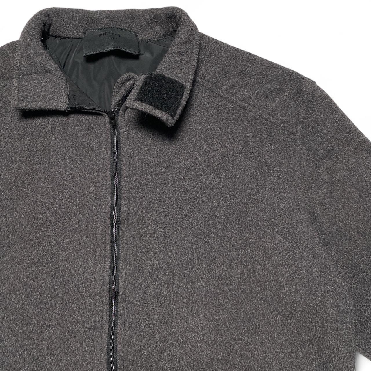 Prada Milano Grey Fleece Zip Jumper