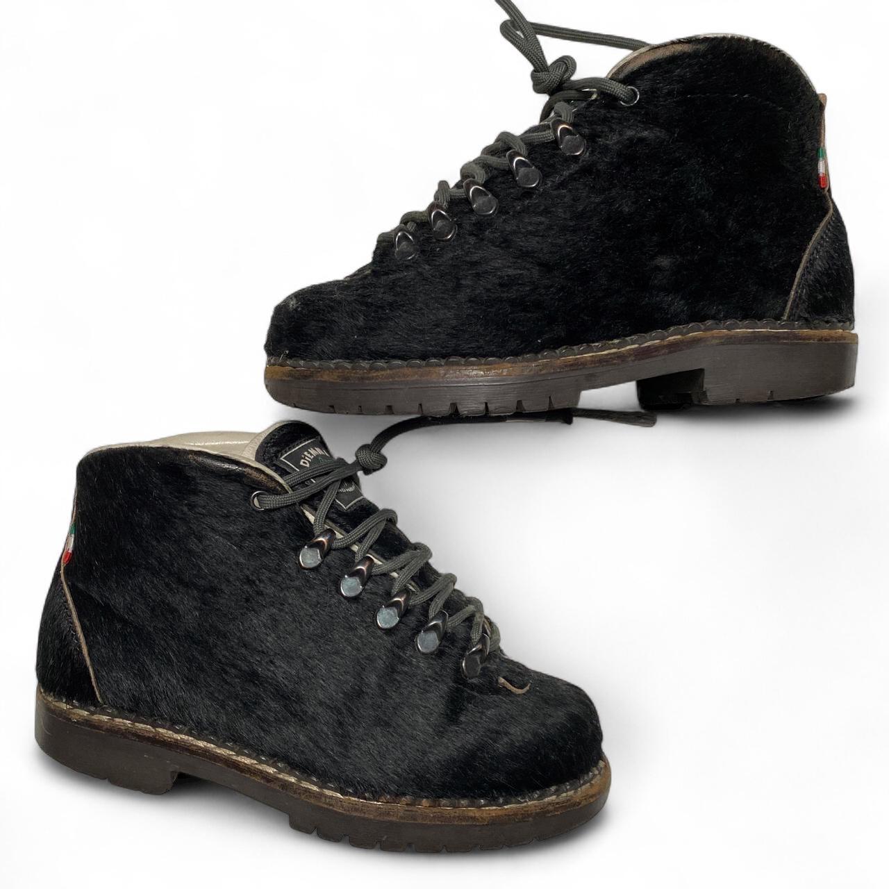 Diemme Pony Hair Black Boots (UK 3)