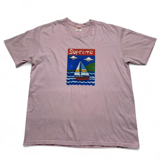 Supreme Pink Sailboat Art T Shirt (XL)