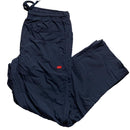Nike Vintage Navy Hex Red and White Swoosh Shell Trackpant Bottoms (L)