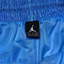 Jordan Vintage Mesh Baby Blue and Yellow Basketball Shorts (XL)