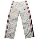 Nike Vintage y2k White Red and Blue USA Shell Trackpant Baggy Popper Bottoms (L)