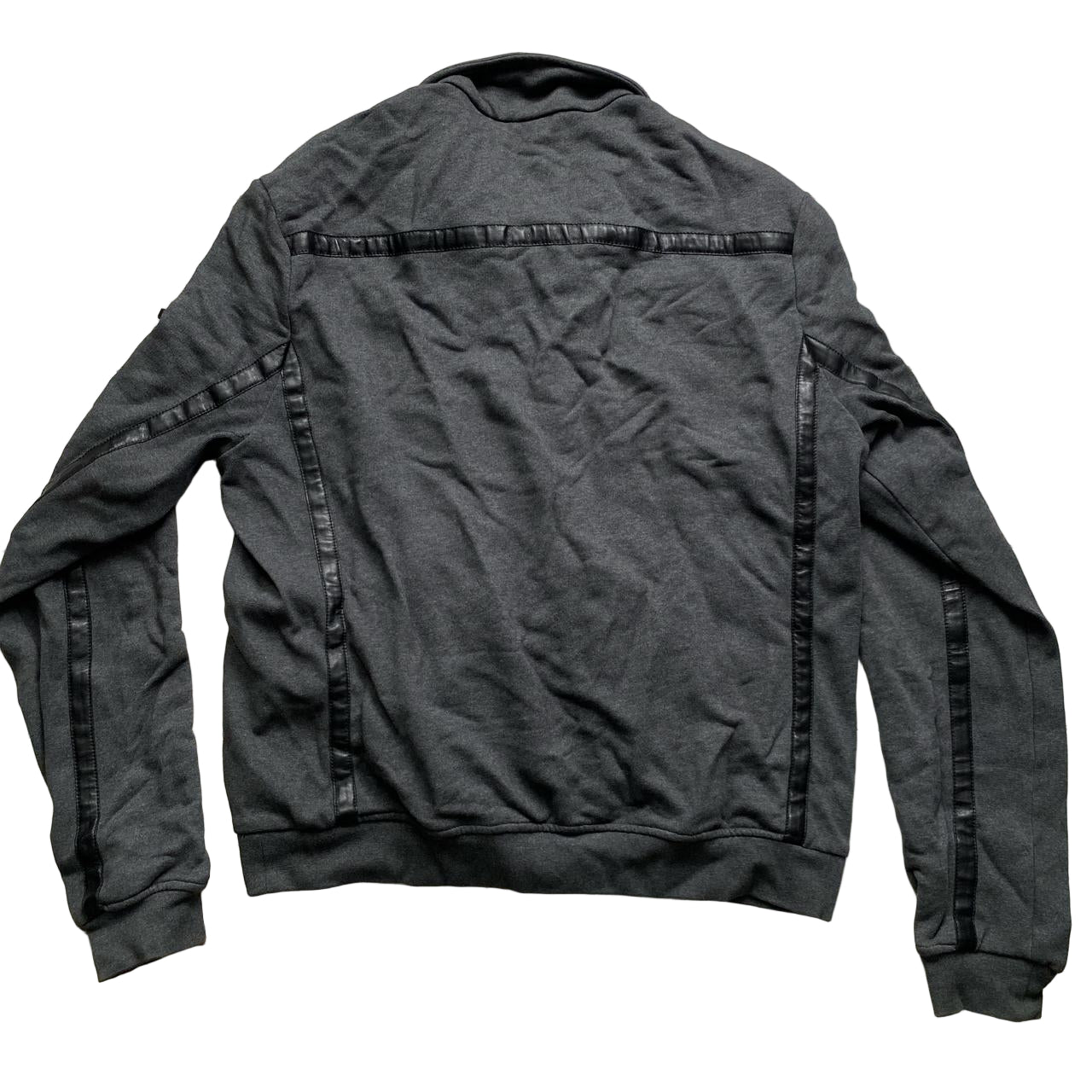 Prada Vintage Grey and Black Zip Jumper (3XL)