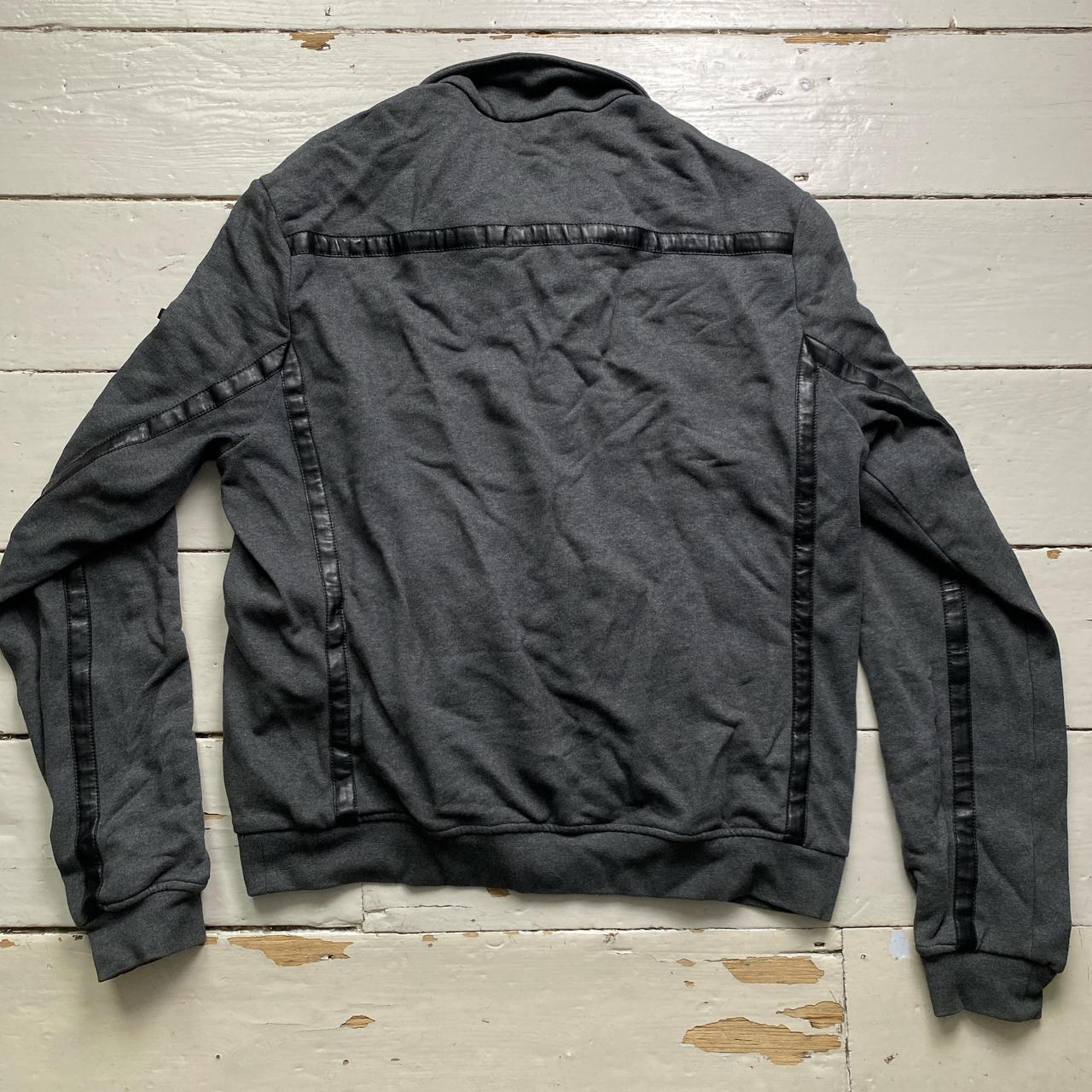 Prada Vintage Grey and Black Zip Jumper