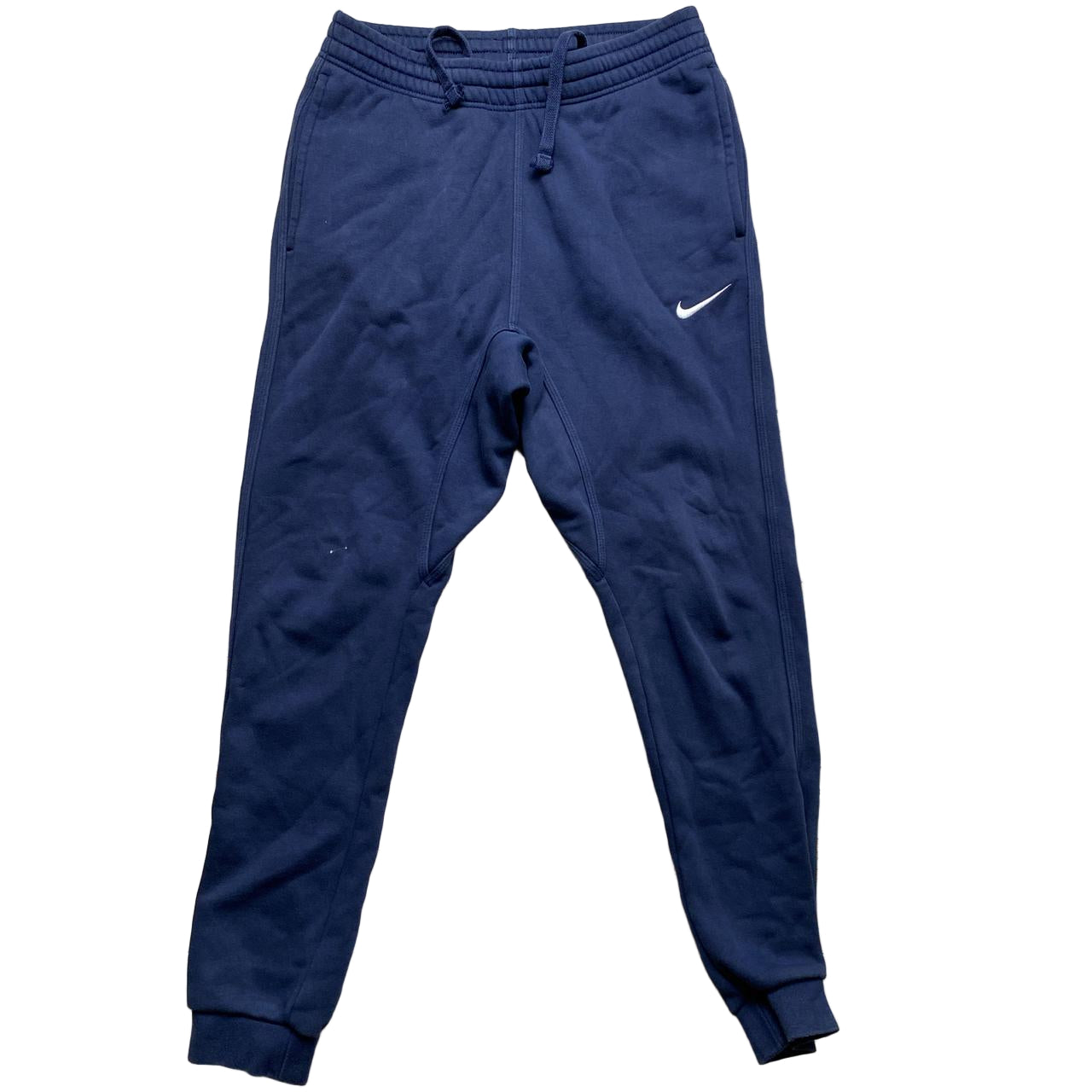 Nike Navy and White Swoosh Joggers (S)