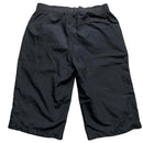 Nike Black and White Spellout Shell Trackpant Shorts (L)