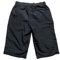 Nike Black and White Spellout Shell Trackpant Shorts (L)