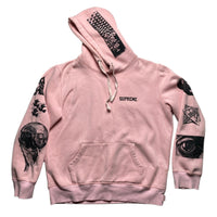 Supreme MC Esher Pink and Black Hoodie (M)