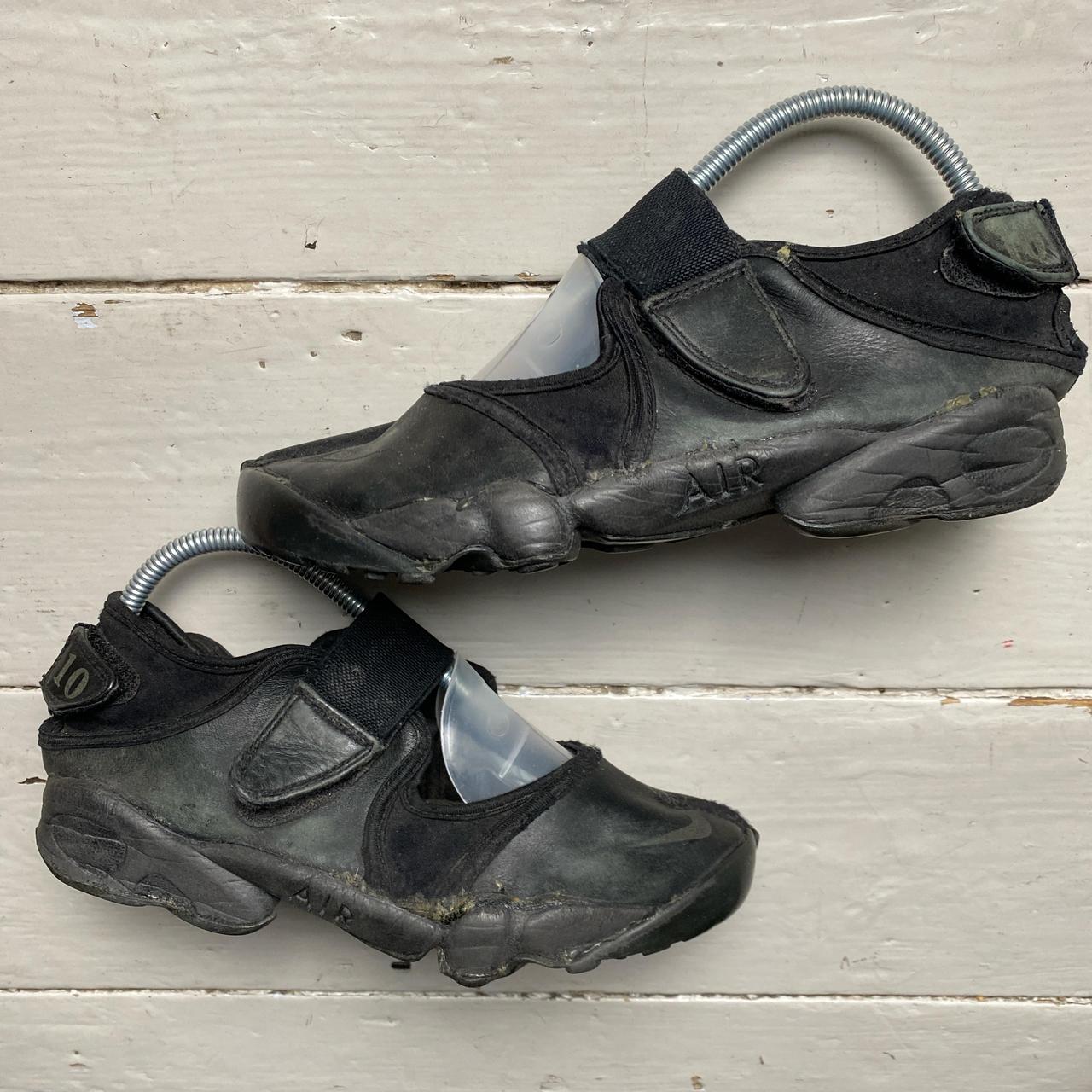 Nike Air Rift Black Leather Tabi Split Toe