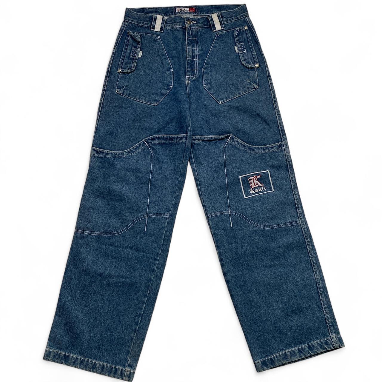 Kani Vintage 90’s Carpenter Baggy Embroidered Jeans (38W)