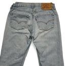 Levis 501 Light Blue Distressed Baggy Vintage Jeans (32W)