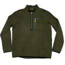 Patagonia Retro Pile Khaki Green Quarter Zip Fleece Jumper (L)