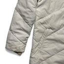 Nike Vintage Womens y2k Padded Jacket Parka Coat White and Navy