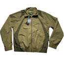 Vicinity Nylon Windbreaker Shell Tracksuit Jacket Khaki Green (M/L)