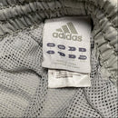 Adidas Silver and Grey Vintage Trackpant Shell Baggy Bottoms (L)