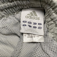 Adidas Silver and Grey Vintage Trackpant Shell Baggy Bottoms (L)