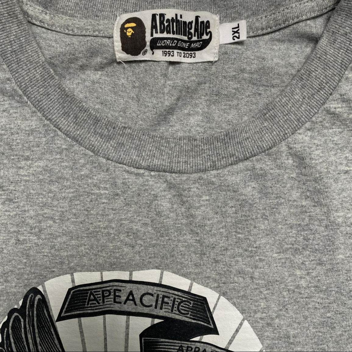 Bape A Bathing Ape London Mayfair London Store Grey T Shirt (2XL)
