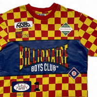 Billionaire Boys Club Red and White Checked T Shirt (M)