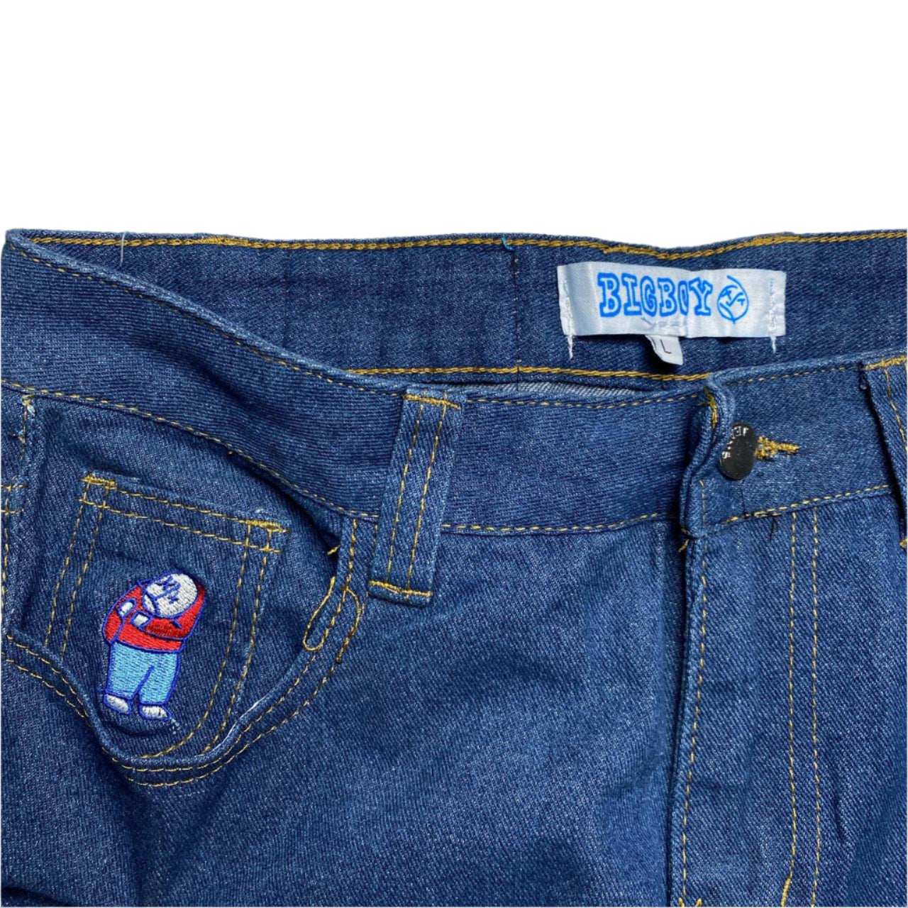 Polar Skate Co Big Boy Skateboard Baggy Navy Jeans (32W)